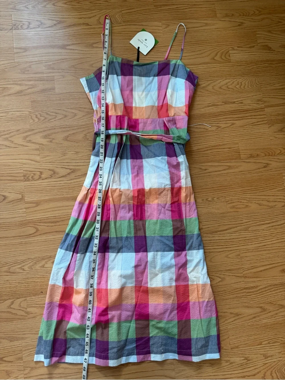 kate spade Multicolor Plaid Dress – Pink, Green, Orange, Purple, White - M
